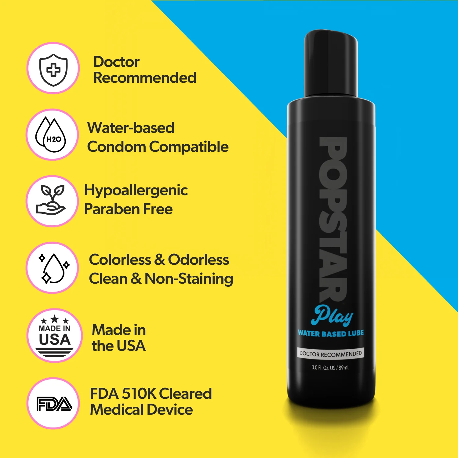 Popstar Water-Based Lube 3 oz - Image 5